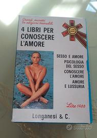 Cofanetto 4 LIBRI PER CONOSCERE L'AMORE anni  '60