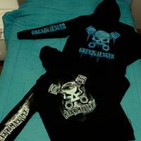 GRENZGAENGER LIMITED 24h SKULL & SMOKE HOODIE L