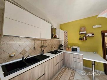 Cucina angolare con penisola + elettrodomestici 