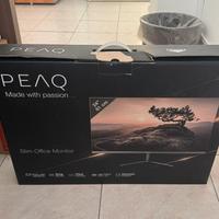 Monitor PEAQ 24” Slim Office, Full HD 75Hz, USB‑C,