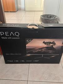 Monitor PEAQ 24” Slim Office, Full HD 75Hz, USB‑C,