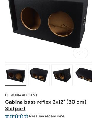 box reflex mdf 130L nuovo
