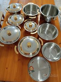 Batteria di pentole acciaio 18/10