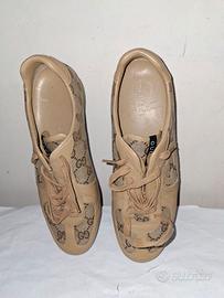 Scarpe donna Gucci con lacci n. 37 usate beige