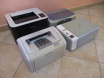 2 stampanti HP a getto d'inchiostro a colori +cavi