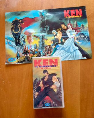 Film VHS Ken il guerriero Il Film 1986 + poster