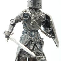 Cavaliere medievale xii xiii secolo miniatura 75mm