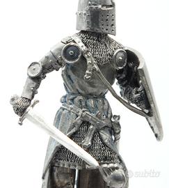Cavaliere medievale xii xiii secolo miniatura 75mm
