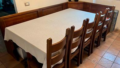 Giropanca con tavolo e sedie