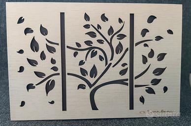 Scatola luce notturna disegno albero della vita