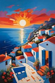 QUADRO STAMPA /POSTER PAESAGGIO DI MARE
