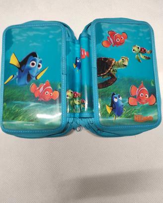 astuccio scuola "Nemo" 3 scomparti vuoto