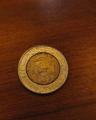 moneta 500 lire polizia di stato
