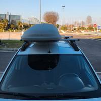 Box/baule aerodinamico da tetto e barre  