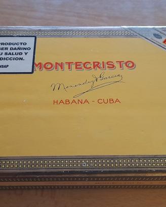 Scatola sigari Montecristo no.4 vuota originale 