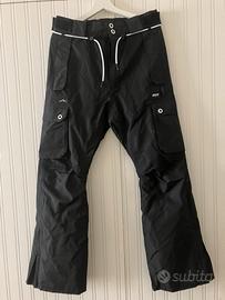 Pantalone sci snowboard nero taglia XS uomo