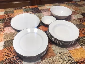 Servizio piatti vintage ceramica Fontebasso Trevis