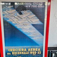 LOCANDINA RIPRODUZIONE 1933 VINTAGE MOSTRA 1984