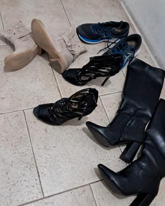 lotto 4 paia scarpe donna taglie varie