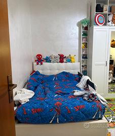 Letto con contenitore  - BIANCO