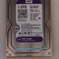 Western Digital WD Purple 1TB HDD 3.5"  SATA