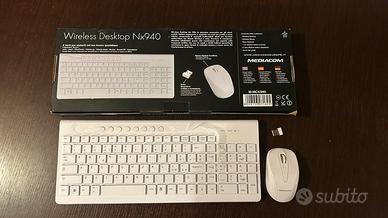 Tastiera + Mouse Mediacom Wireless Combo NX940