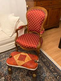 poltrona con paggiapiede