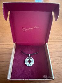 Collana Broswey caucciù argento