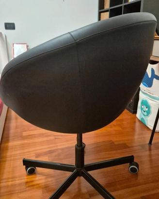 Sedia da ufficio il pelle Ikea