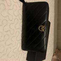 Portafoglio pelle nero Pinko