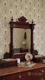 SPECCHIERA IN LEGNO NOCE