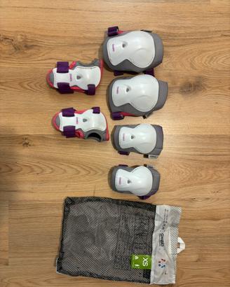 set protezioni e casco rollerblade bambina
