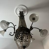 Lampadario antico cristallo