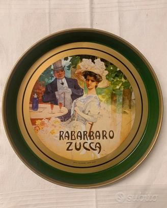 VASSOIO PUBBLICITARIO RABARBARO ZUCCA VINTAGE