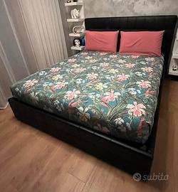 Letto similpelle contenitore