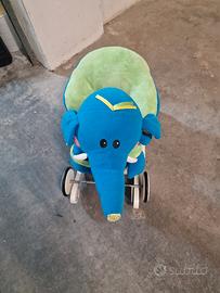 Elefante a dondolo e cavalcabile 2 in 1 in peluche