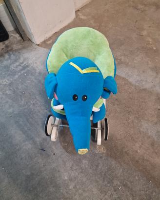Elefante a dondolo e cavalcabile 2 in 1 in peluche