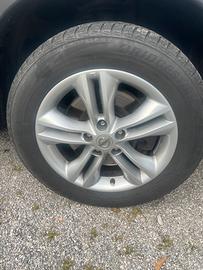 4 Cerchi in lega originali nissan qashqali e 4 gom