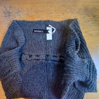 Sciarpa/foulard Max & Co. maglia di lana grigio