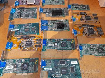 15 schede video agp in blocco