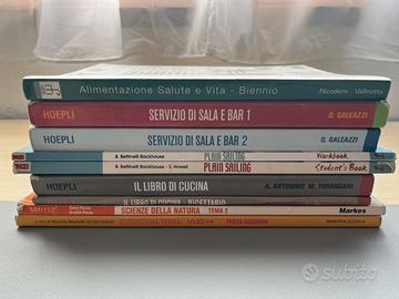 Lotto libri scuola alberghiera e materie generali