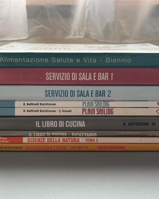 Lotto libri scuola alberghiera e materie generali