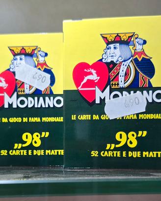 Carte da Poker Modiano “98” – 52 Carte + 2 Jolly