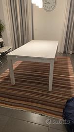 Tavolo sala da pranzo in legno bianco  ikea