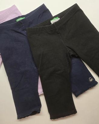 Pantaloni leggins 3/4 anni