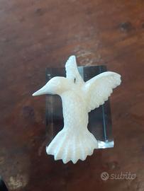 Uccello in Corno di NARVALO . INUIT. fine XIX sec