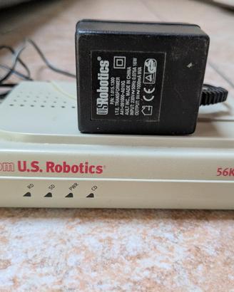 Vintage 3Com U.S.Robotics 56K Fax Modem con alimen