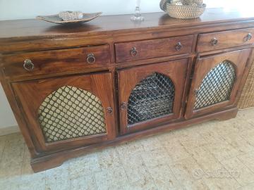 mobile   contenitore in legno massiccio