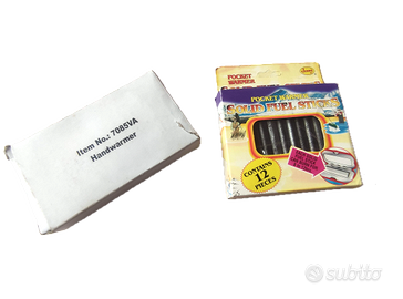 SCALDAMANI CON 12 BASTONCINI DI COMBUSTIBILE