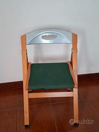 Foppapedretti 6 sedie pieghevoli  con carrello